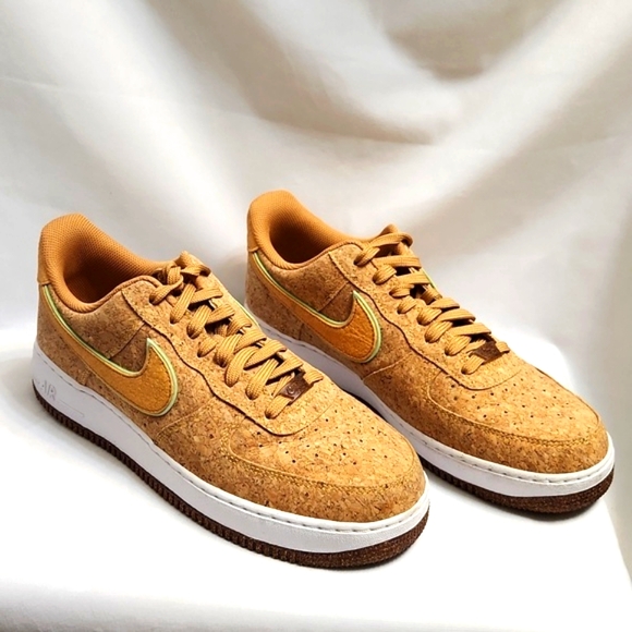 Nike Air Force 1 '07 PRM Cork Flux Happy Pineapple Sneakers (M size 10) - Picture 2 of 14